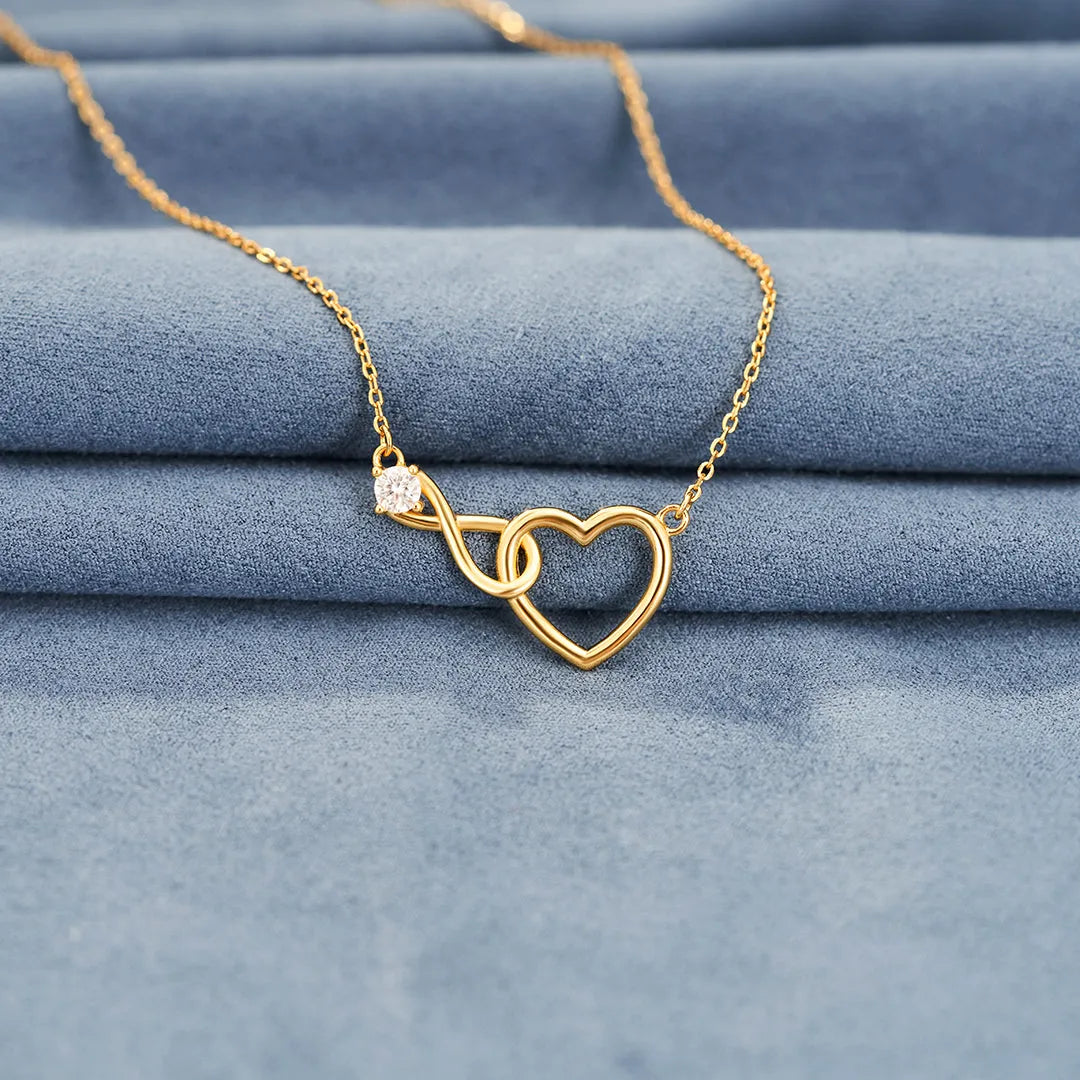 Infinity Love Heart Necklace