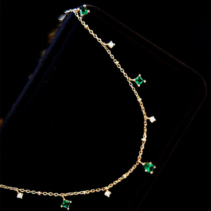 Collar de oro con cristales Emily