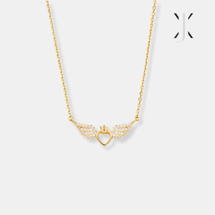 Angel Heart Wings Necklace