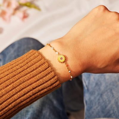 Sunflower Flower Bracelet