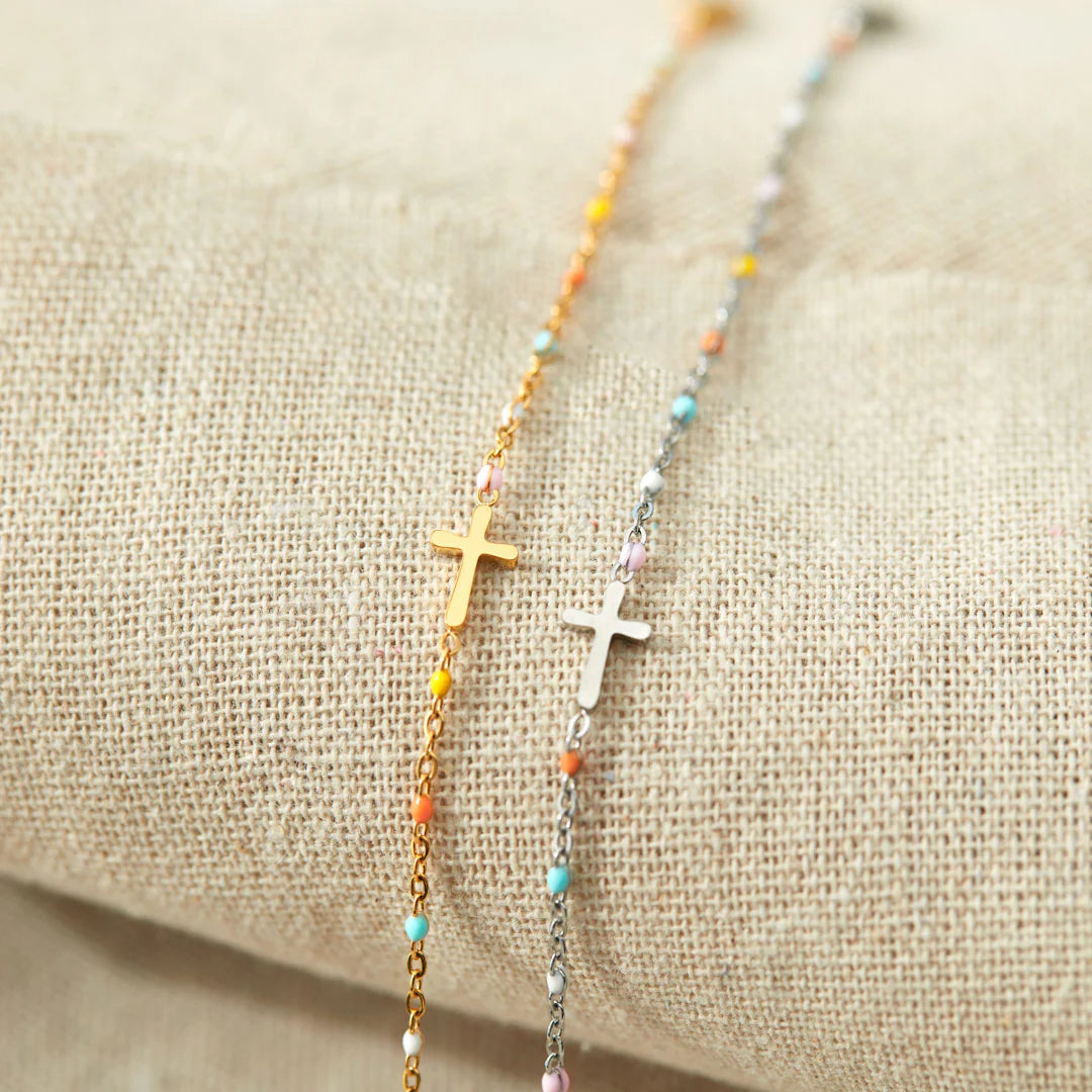 Minimalist Cross Design Bracelet