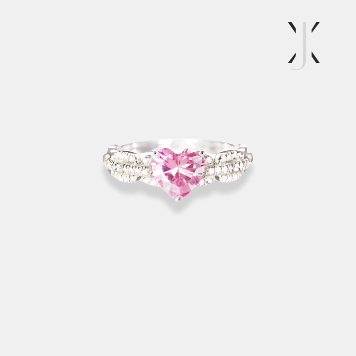 Granddaughter Heart Silver & Link Ring