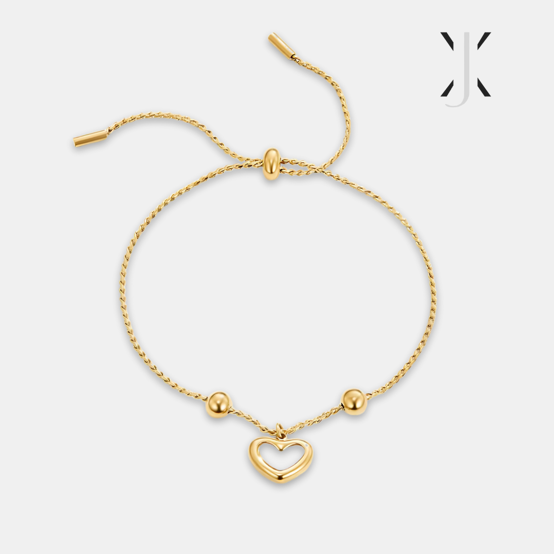 Pulsera de corazón con amor eterno