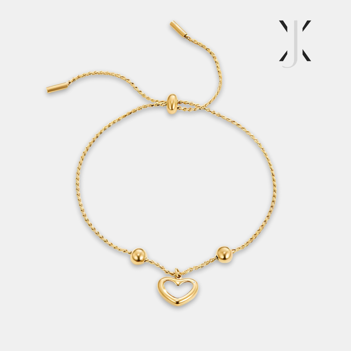 Pulsera de corazón con amor eterno