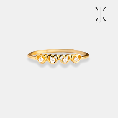 Heart to Heart Tiny Hearts Ring