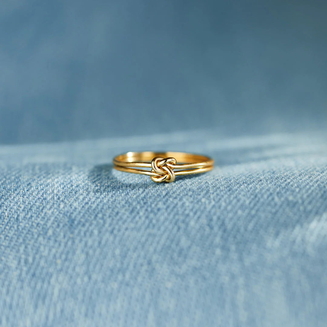 Elegant Double Knot Ring