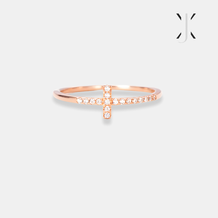Elegant Cross Band Ring