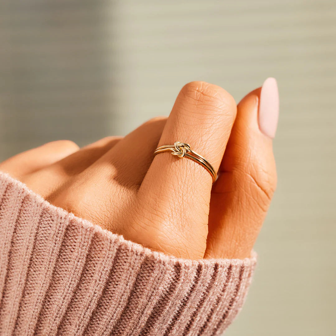 Elegant Double Knot Ring