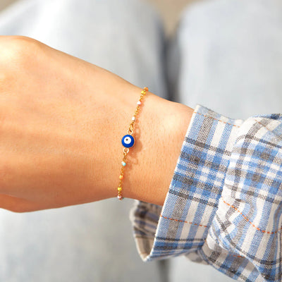 Beaded Evil Eye Bracele