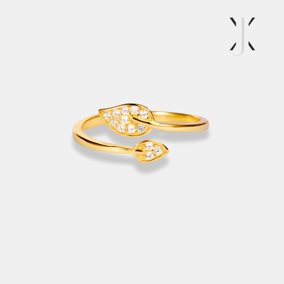 Double Leaf Ring