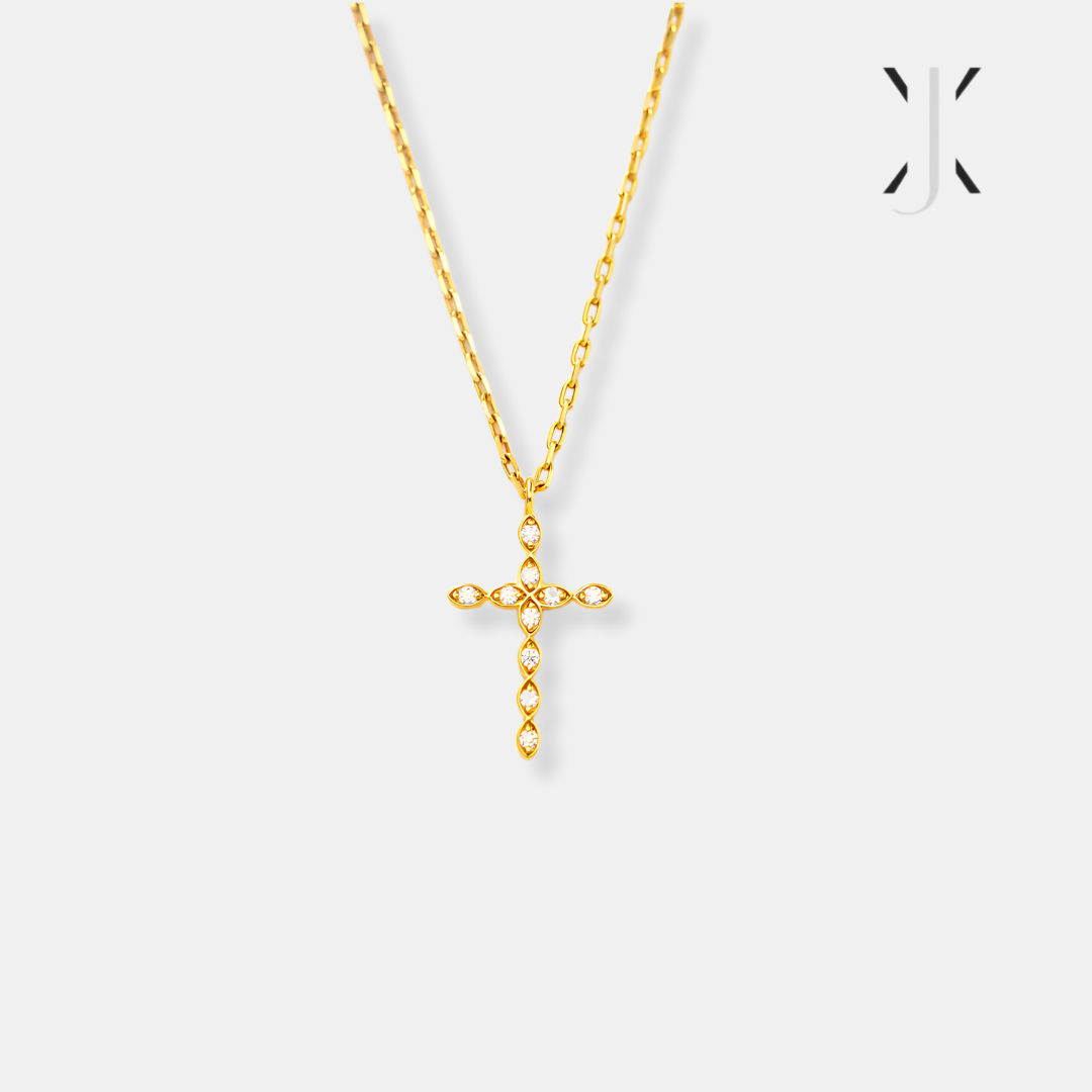 Marquise Cross Necklace