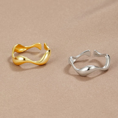 Silver Wave Ring