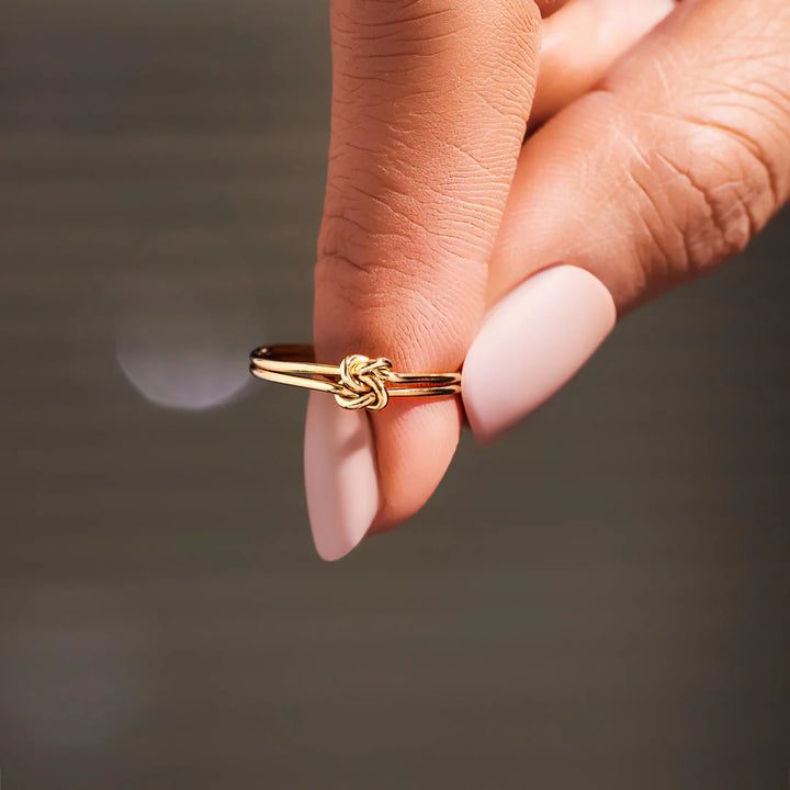 Elegant Double Knot Ring