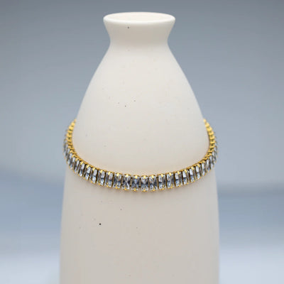 Pulsera de cadena con diamantes