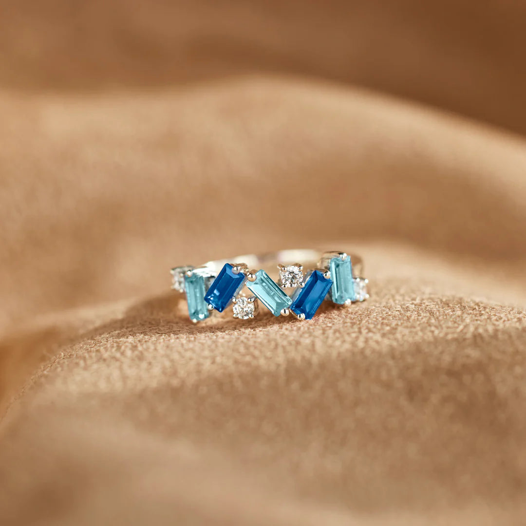 All Together Blue Band Ring
