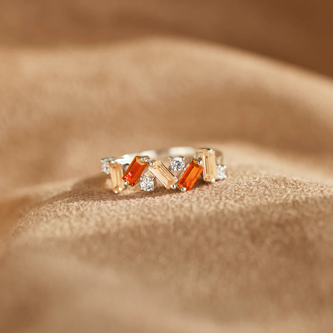 All Together Orange Band Ring