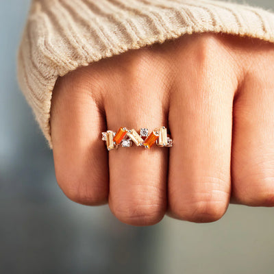 All Together Orange Band Ring