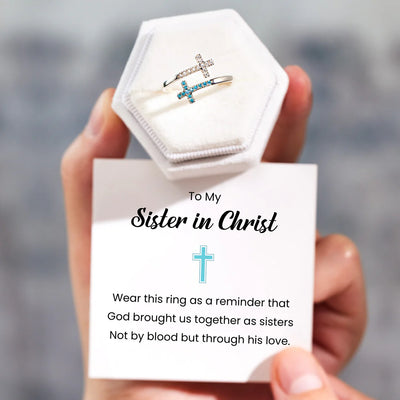 Pavé Double Cross Ring