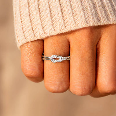 Infinity Love Knot Promise Ring