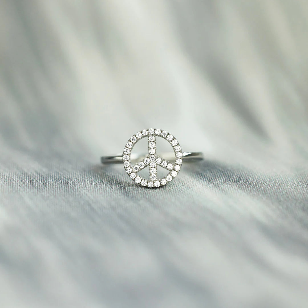 Hippie Hood Peace Ring
