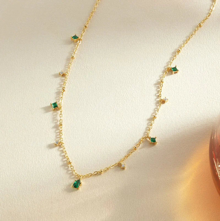 Collar de oro con cristales Emily