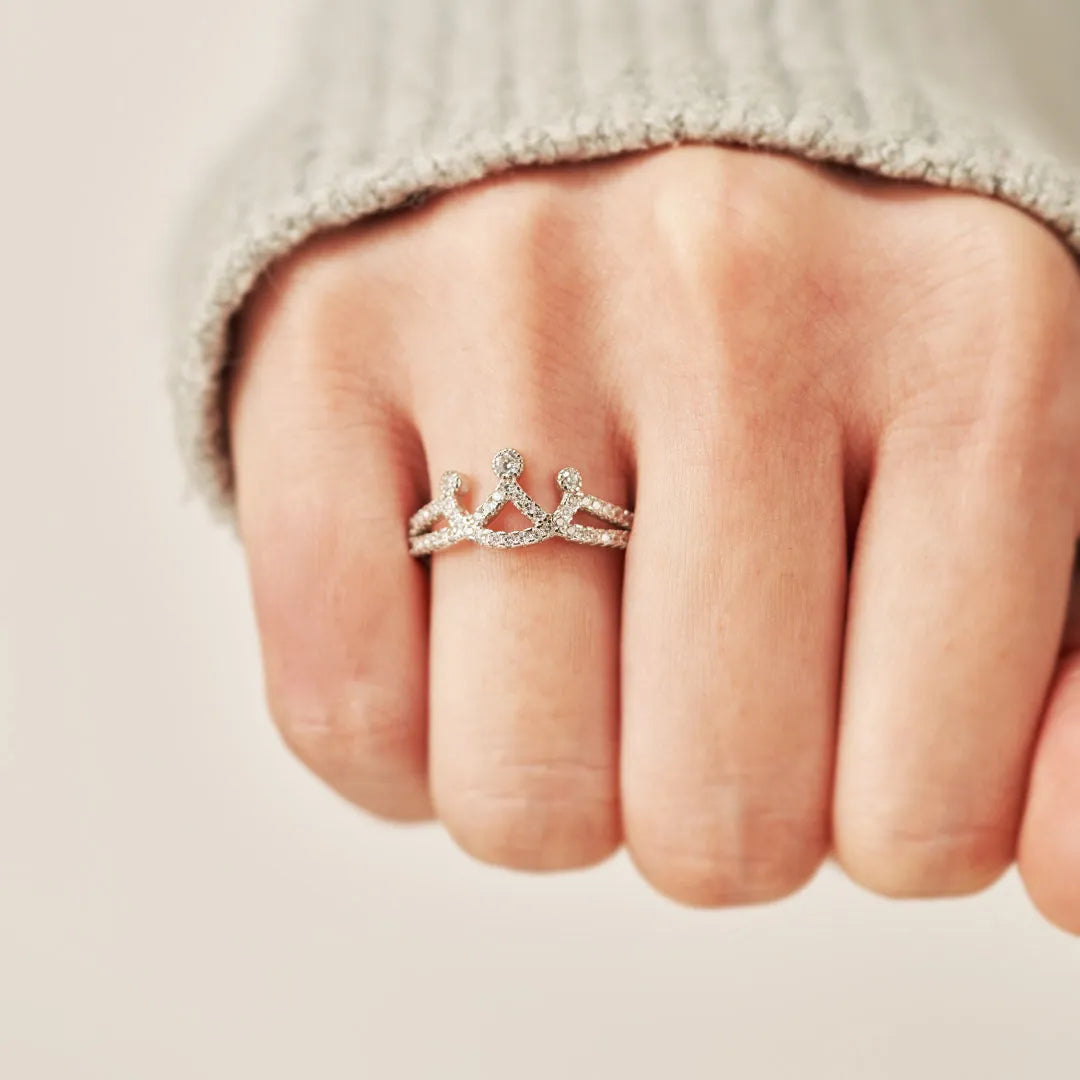 Silver Crown Ring