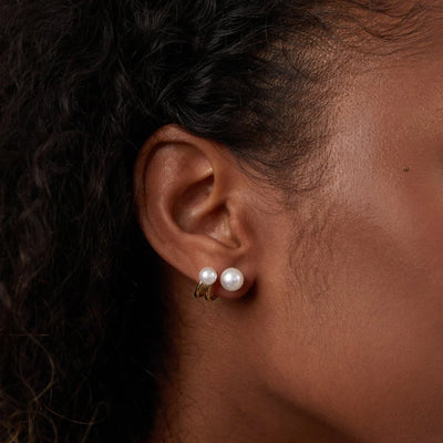Ivana Pearl Wrap Earrings