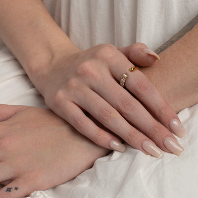 Dahlia Pave Ring