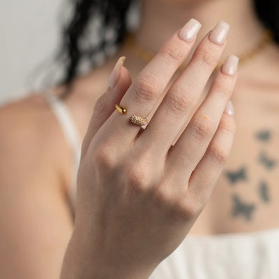 Dahlia Pave Ring