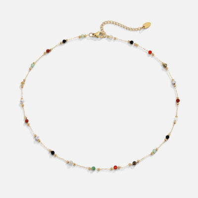 Colorful Natural Stone Necklace