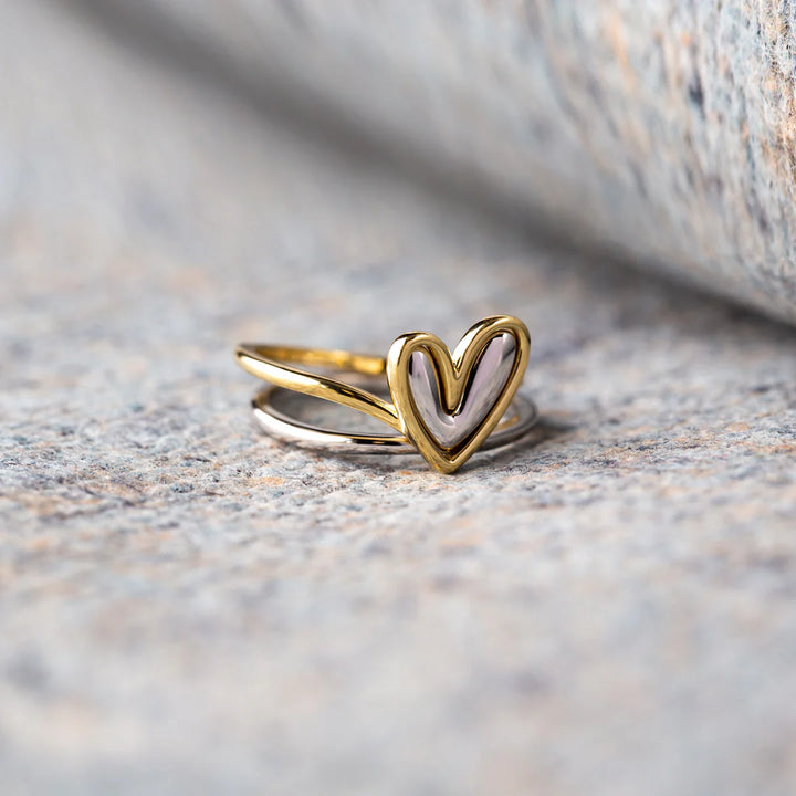 Self Love Layered Heart Ring