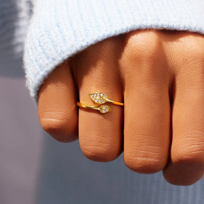 Double Leaf Ring