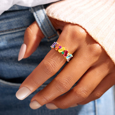 Rainbow Promise Ring