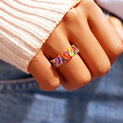 Rainbow Promise Ring
