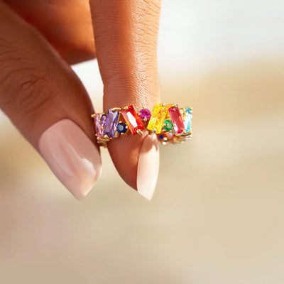 Rainbow Promise Ring