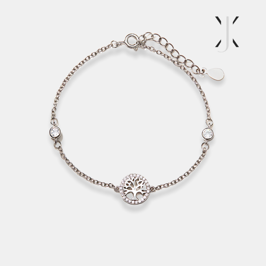 Elegante pulsera del árbol de la vida