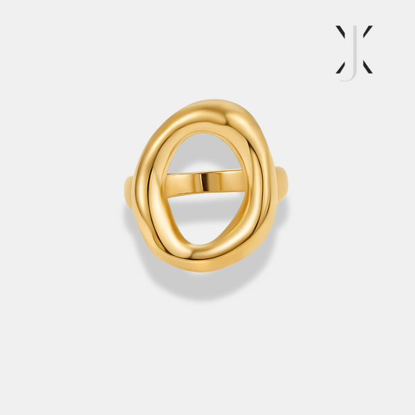 Vina Melted Gold Ring