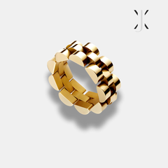 Chunky Gold Chain Ring