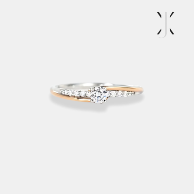 Two-Tone Sterling Silver Open Ring