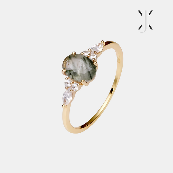 Gilded Zircon Ring