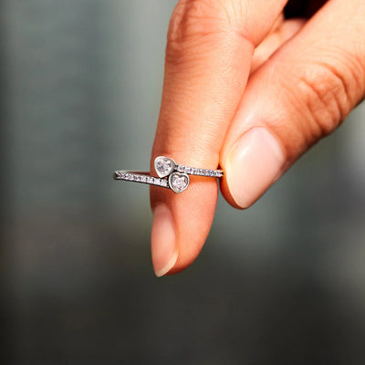 Daughter Two Heart Ring