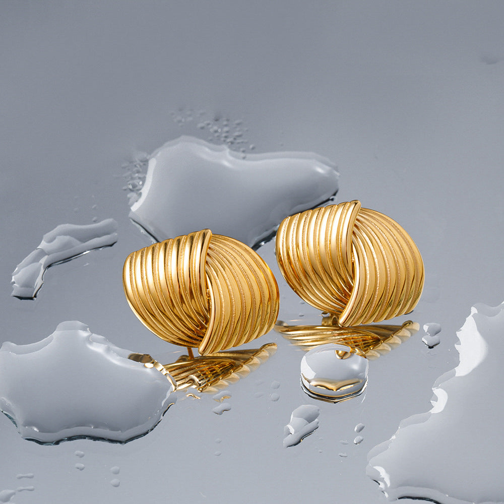 Wave Texture Earrings