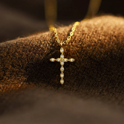 Marquise Cross Necklace