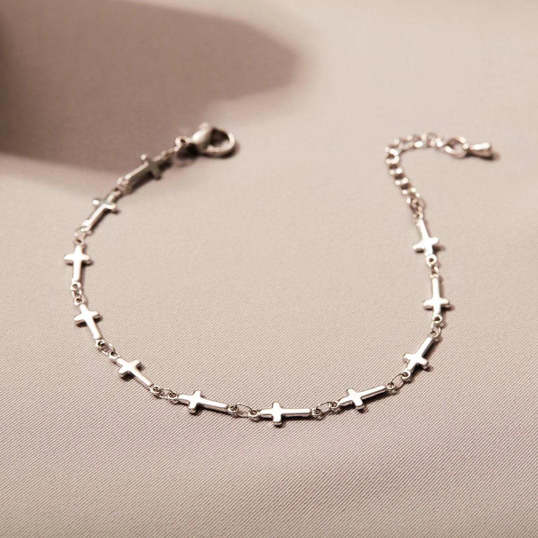 ourageous Tiny Cross Bracelet