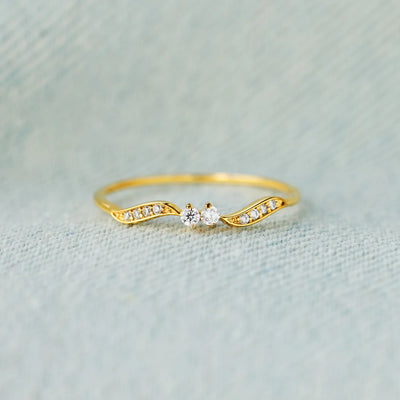 Stone Wavy Ring