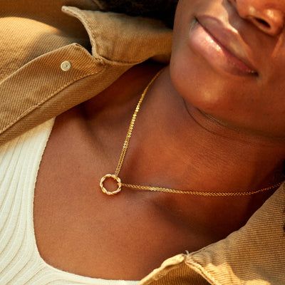 Twisted Nail Pendant Necklace