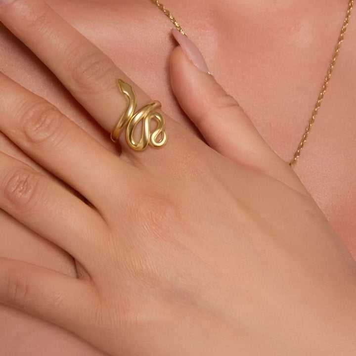 Gold Snake Ring