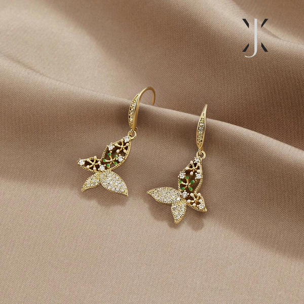 Butterfly & Flower Earrings