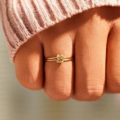Elegant Double Knot Ring