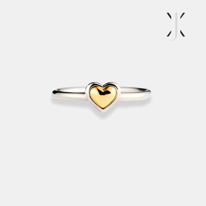 Anillo de amor de dos tonos